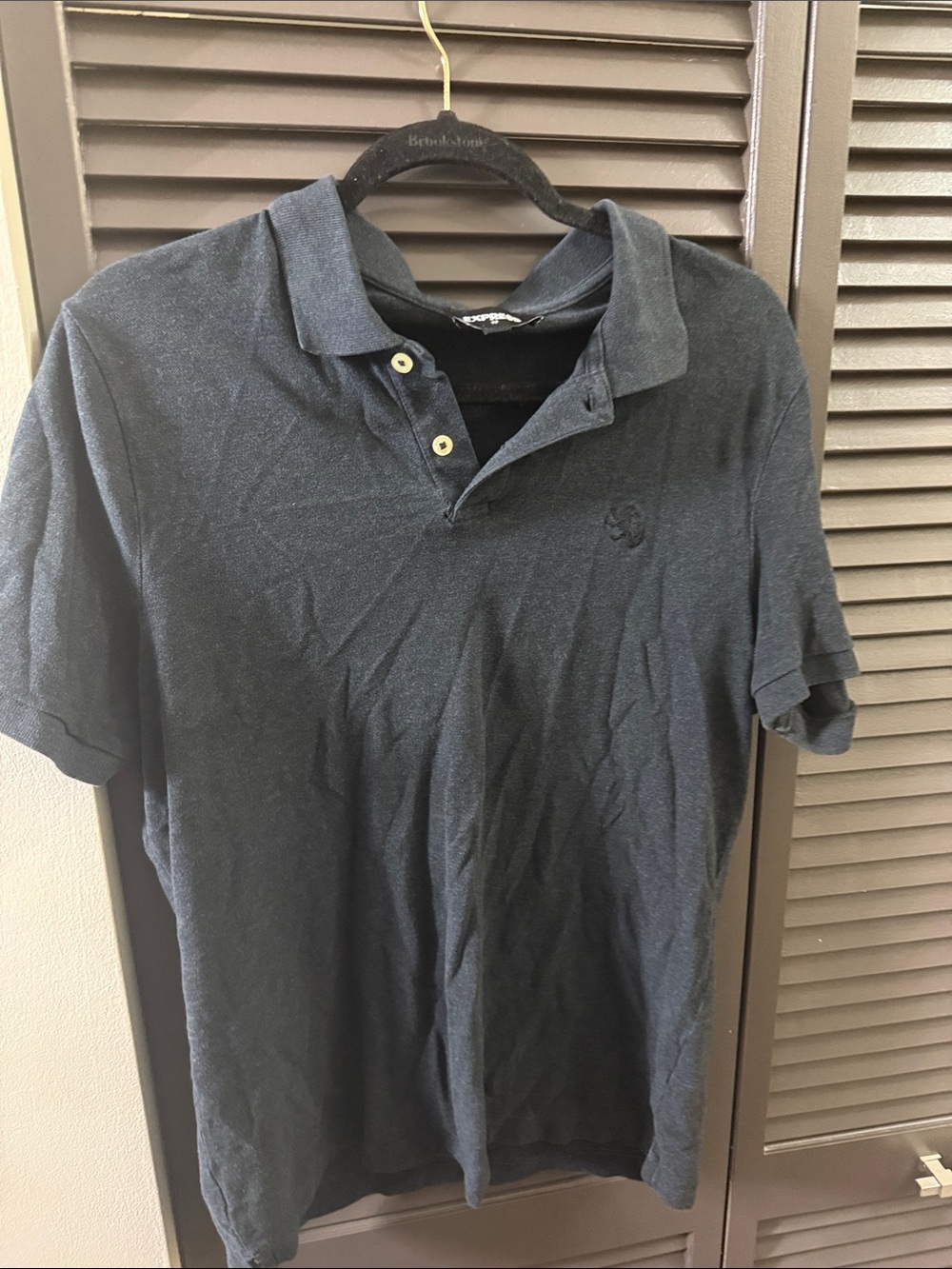 Classic Men's Charcoal gray Polo Shirt